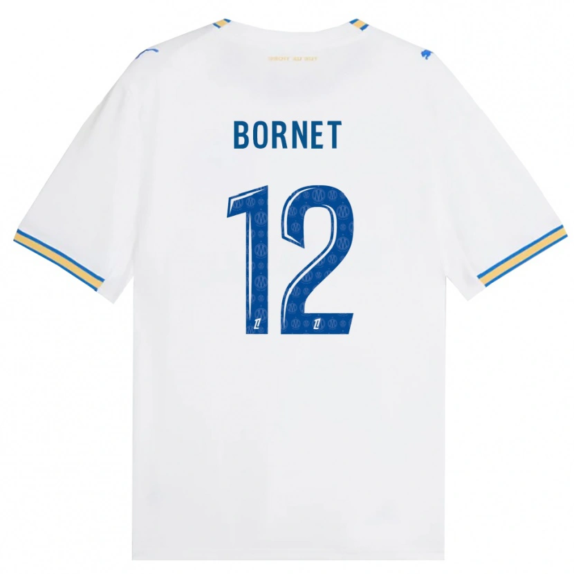Danxen Kvinnor Camille Bornet #12 Dodgerblå Vit Hemmatröja Matchtröjor 2026/27 Tröjor T-Tröja