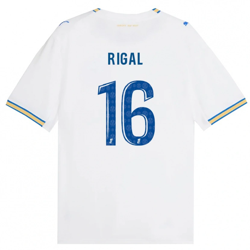 Danxen Kvinnor Pablo Rigal #16 Dodgerblå Vit Hemmatröja Matchtröjor 2026/27 Tröjor T-Tröja