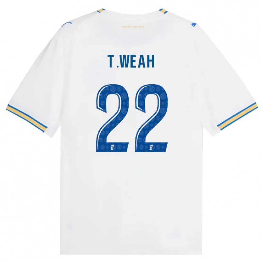 Danxen Kvinnor Timothy Weah #22 Dodgerblå Vit Hemmatröja Matchtröjor 2026/27 Tröjor T-Tröja