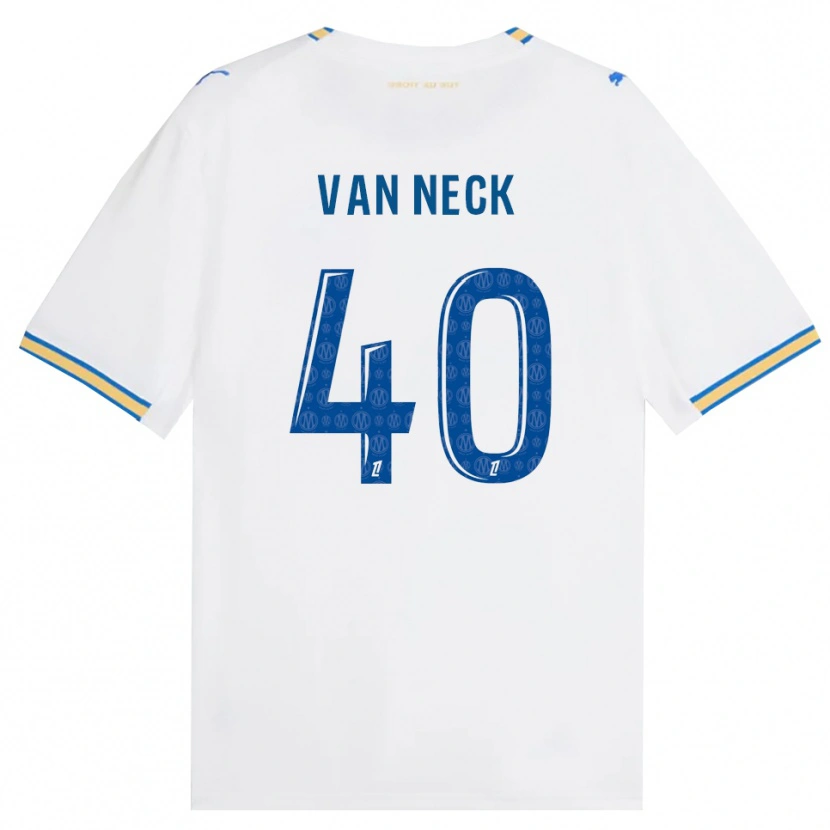 Danxen Kvinnor Jelle Van Neck #40 Dodgerblå Vit Hemmatröja Matchtröjor 2026/27 Tröjor T-Tröja