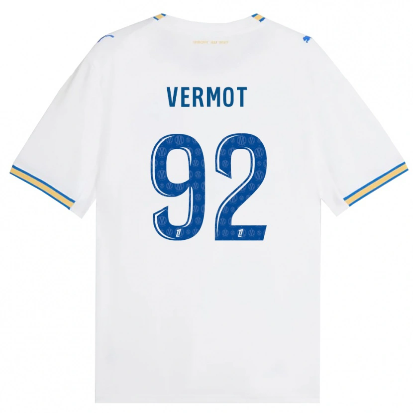Danxen Kvinnor Théo Vermot #92 Dodgerblå Vit Hemmatröja Matchtröjor 2026/27 Tröjor T-Tröja