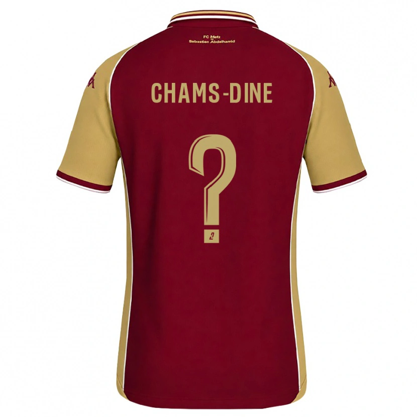 Danxen Kvinnor Adam Chams-Dine #0 Guldbrun Mörkröd Hemmatröja Matchtröjor 2026/27 Tröjor T-Tröja