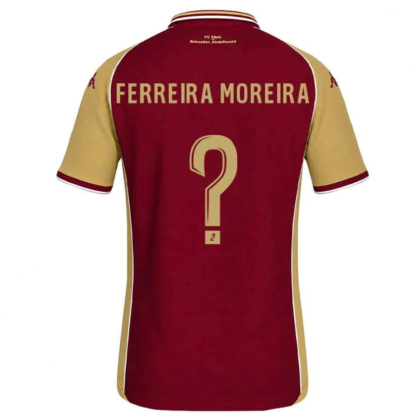 Danxen Kvinnor Ruben Ferreira Moreira #0 Guldbrun Mörkröd Hemmatröja Matchtröjor 2026/27 Tröjor T-Tröja