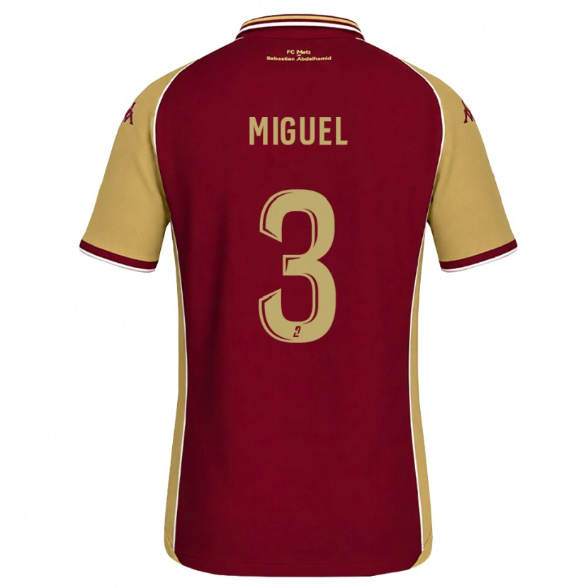 Danxen Kvinnor Florian Miguel #3 Guldbrun Mörkröd Hemmatröja Matchtröjor 2026/27 Tröjor T-Tröja