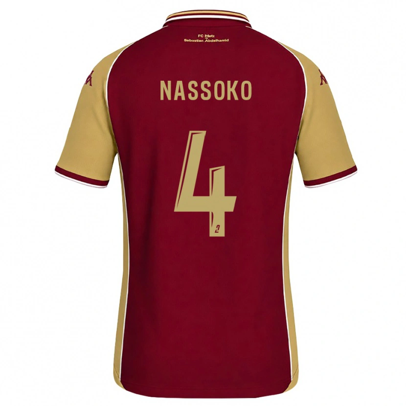 Danxen Kvinnor Abdoulaye Nassoko #4 Guldbrun Mörkröd Hemmatröja Matchtröjor 2026/27 Tröjor T-Tröja