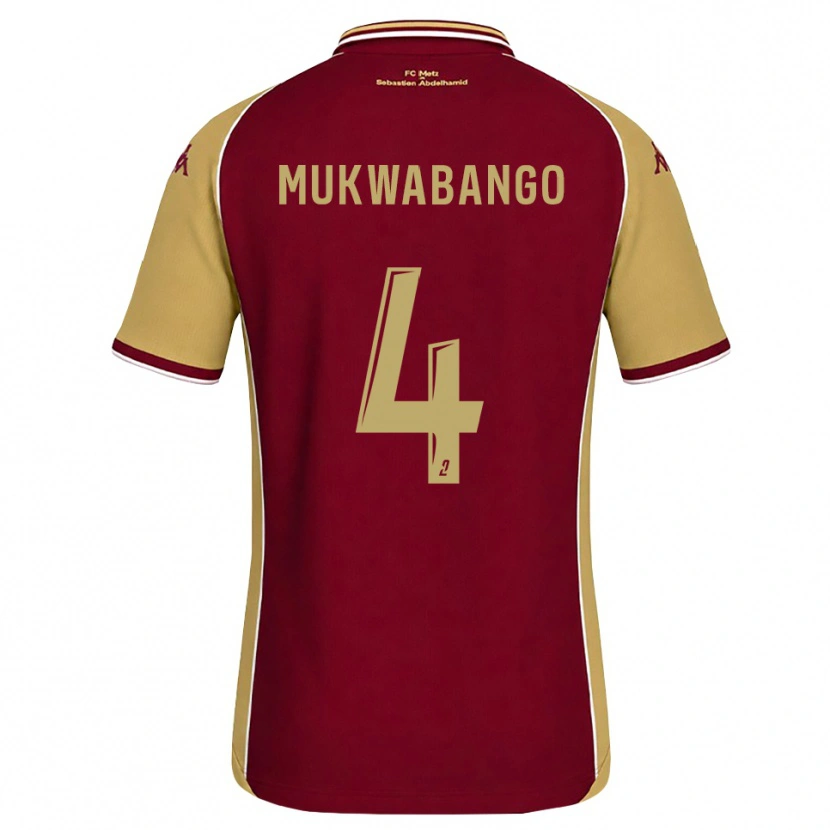 Danxen Kvinnor Bénit Mukwabango #4 Guldbrun Mörkröd Hemmatröja Matchtröjor 2026/27 Tröjor T-Tröja
