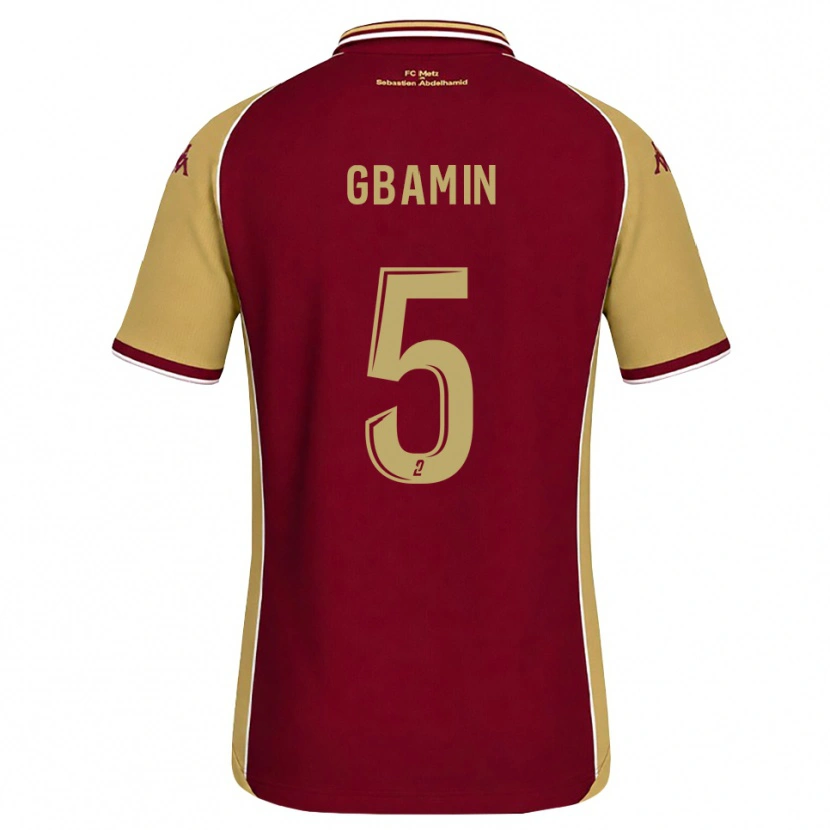 Danxen Kvinnor Jean-Philippe Gbamin #5 Guldbrun Mörkröd Hemmatröja Matchtröjor 2026/27 Tröjor T-Tröja