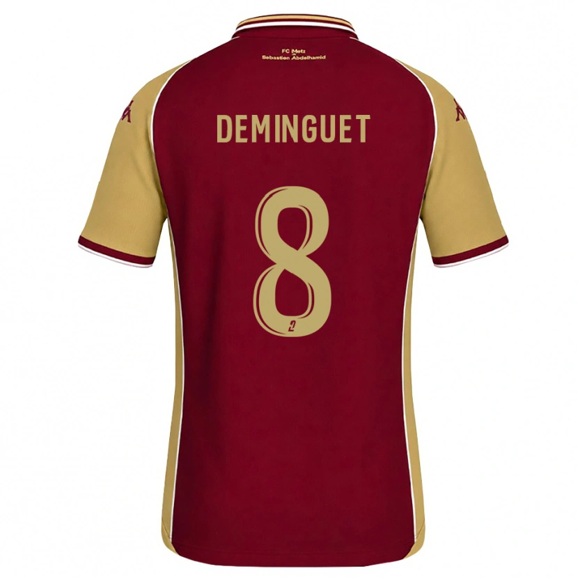 Danxen Kvinnor Jessy Deminguet #8 Guldbrun Mörkröd Hemmatröja Matchtröjor 2026/27 Tröjor T-Tröja