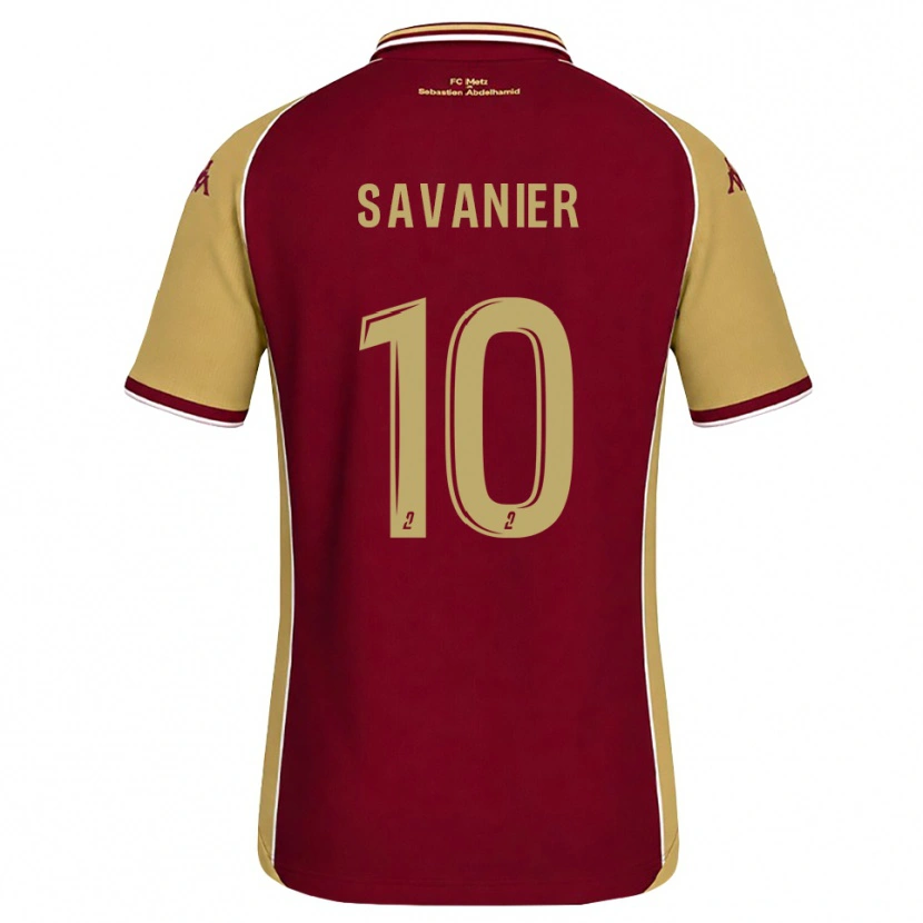 Danxen Kvinnor Téji Savanier #10 Guldbrun Mörkröd Hemmatröja Matchtröjor 2026/27 Tröjor T-Tröja