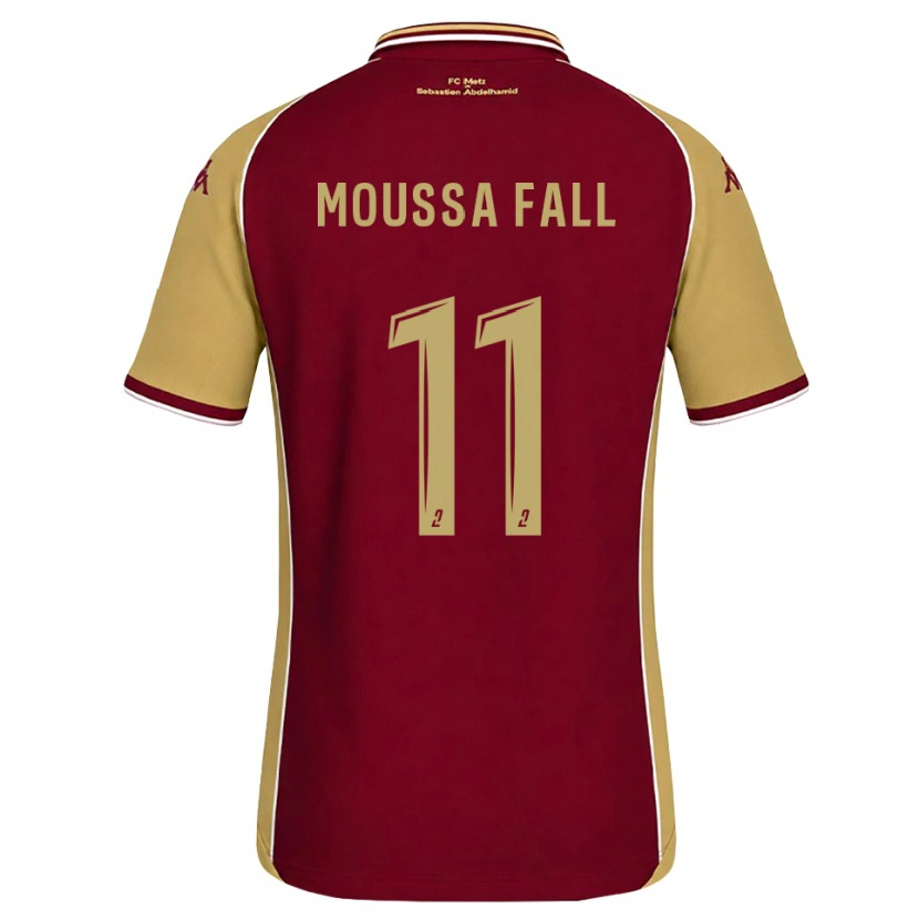 Danxen Kvinnor Pape Moussa Fall #11 Guldbrun Mörkröd Hemmatröja Matchtröjor 2026/27 Tröjor T-Tröja