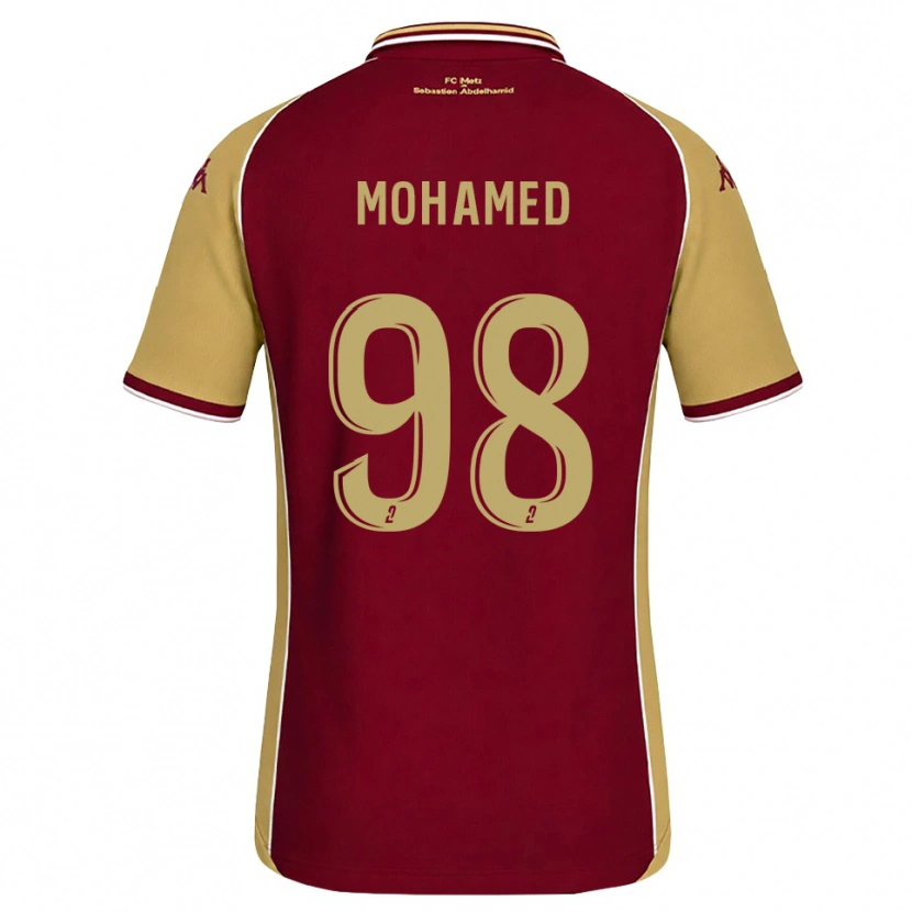 Danxen Kvinnor Idris Mohamed #98 Guldbrun Mörkröd Hemmatröja Matchtröjor 2026/27 Tröjor T-Tröja