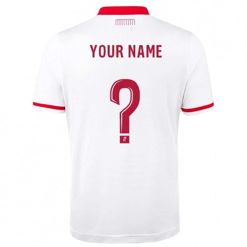 Danxen Kvinnor Ditt Namn #0 Röd Vit Hemmatröja Matchtröjor 2026/27 Tröjor T-Tröja