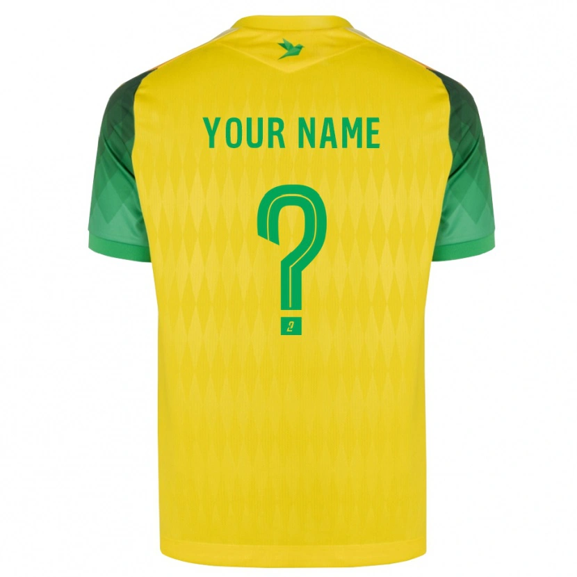 Danxen Kvinnor Ditt Namn #0 Gul Grön Röd Hemmatröja Matchtröjor 2026/27 Tröjor T-Tröja
