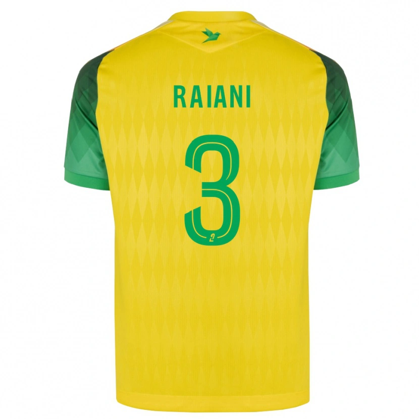 Danxen Kvinnor Tom Raiani #3 Gul Grön Röd Hemmatröja Matchtröjor 2026/27 Tröjor T-Tröja