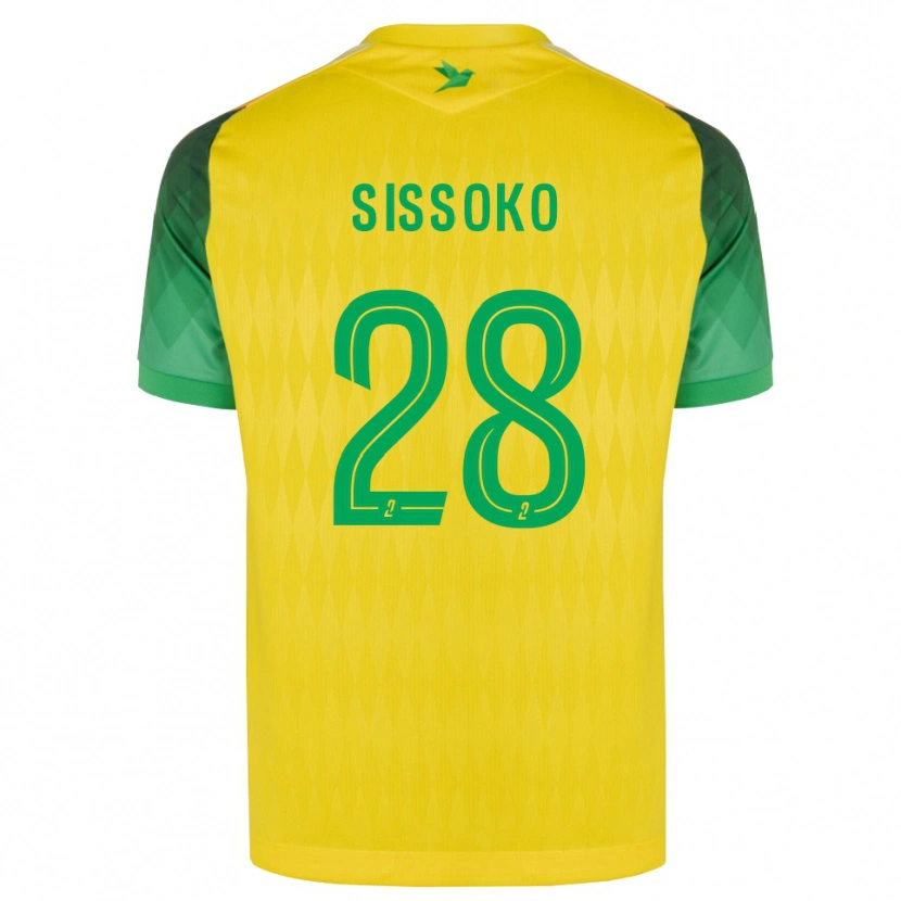 Danxen Kvinnor Ibrahima Sissoko #28 Gul Grön Röd Hemmatröja Matchtröjor 2026/27 Tröjor T-Tröja