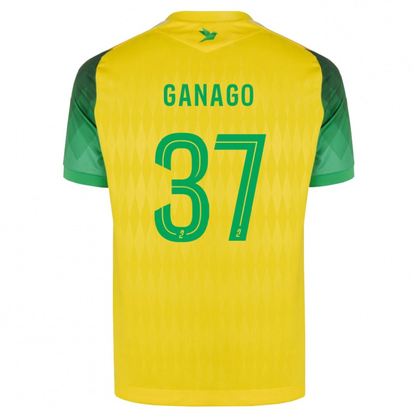 Danxen Kvinnor Ignatius Ganago #37 Gul Grön Röd Hemmatröja Matchtröjor 2026/27 Tröjor T-Tröja