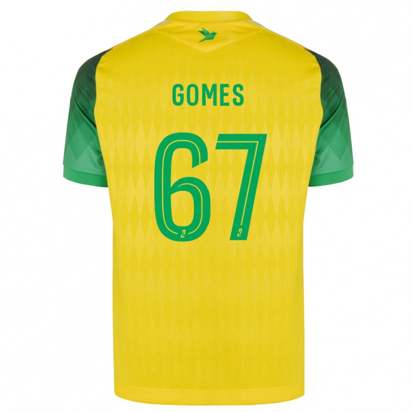 Danxen Kvinnor Malang Gomes #67 Gul Grön Röd Hemmatröja Matchtröjor 2026/27 Tröjor T-Tröja