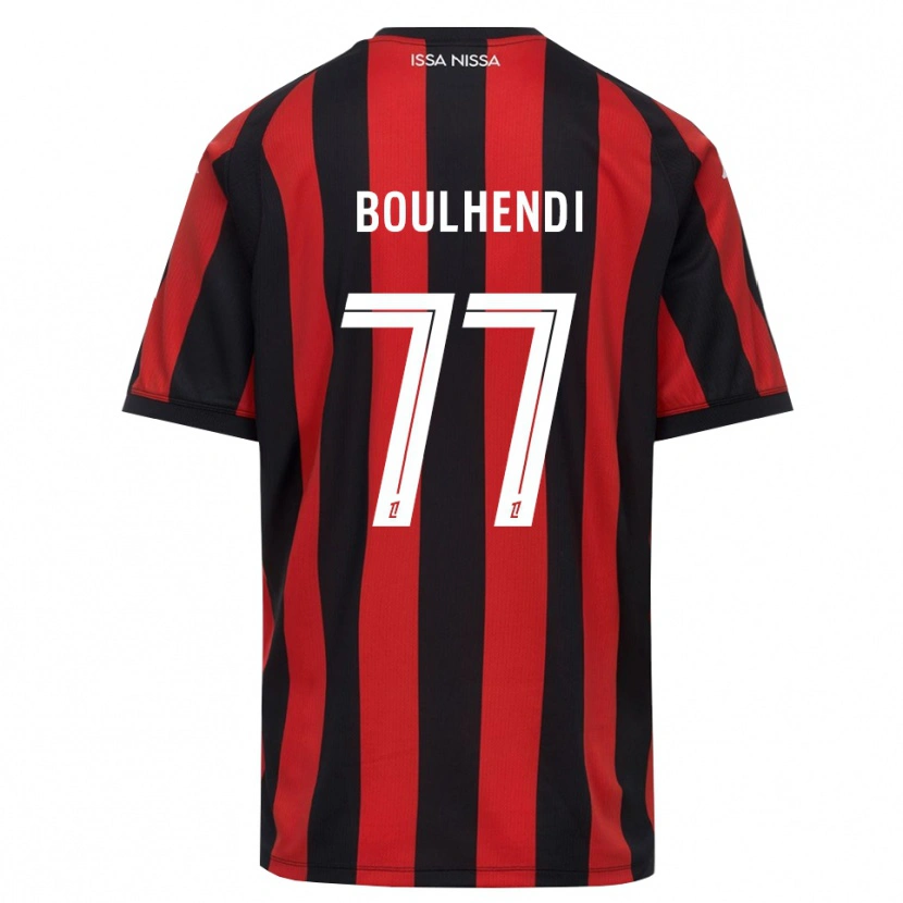 Danxen Kvinnor Teddy Boulhendi #77 Röd Svart Vit Hemmatröja Matchtröjor 2026/27 Tröjor T-Tröja