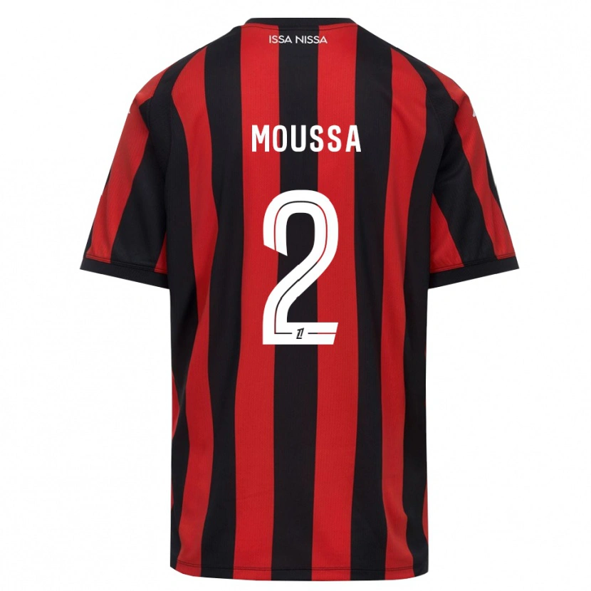 Danxen Kvinnor Mounir Moussa #2 Röd Svart Vit Hemmatröja Matchtröjor 2026/27 Tröjor T-Tröja