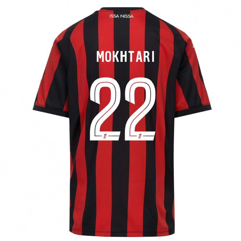 Danxen Kvinnor Jade Mokhtari #22 Röd Svart Vit Hemmatröja Matchtröjor 2026/27 Tröjor T-Tröja