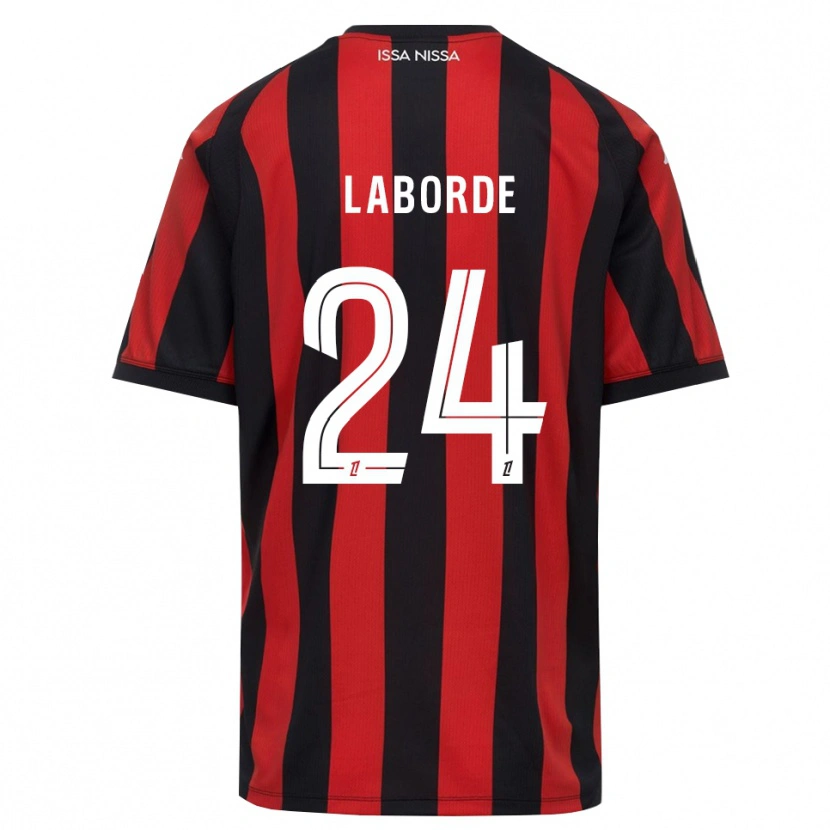 Danxen Kvinnor Gaëtan Laborde #24 Röd Svart Vit Hemmatröja Matchtröjor 2026/27 Tröjor T-Tröja