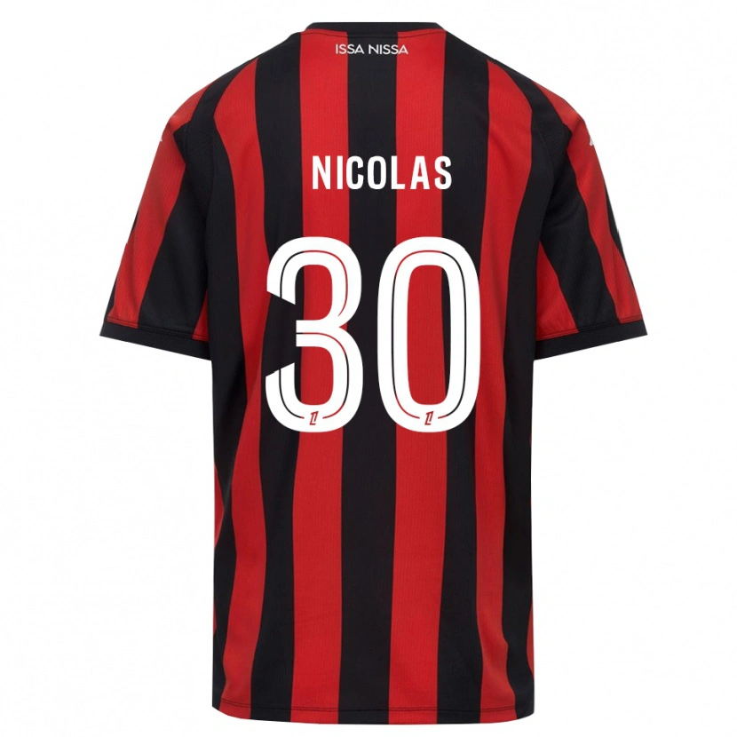 Danxen Kvinnor Lina-Lou Nicolas #30 Röd Svart Vit Hemmatröja Matchtröjor 2026/27 Tröjor T-Tröja