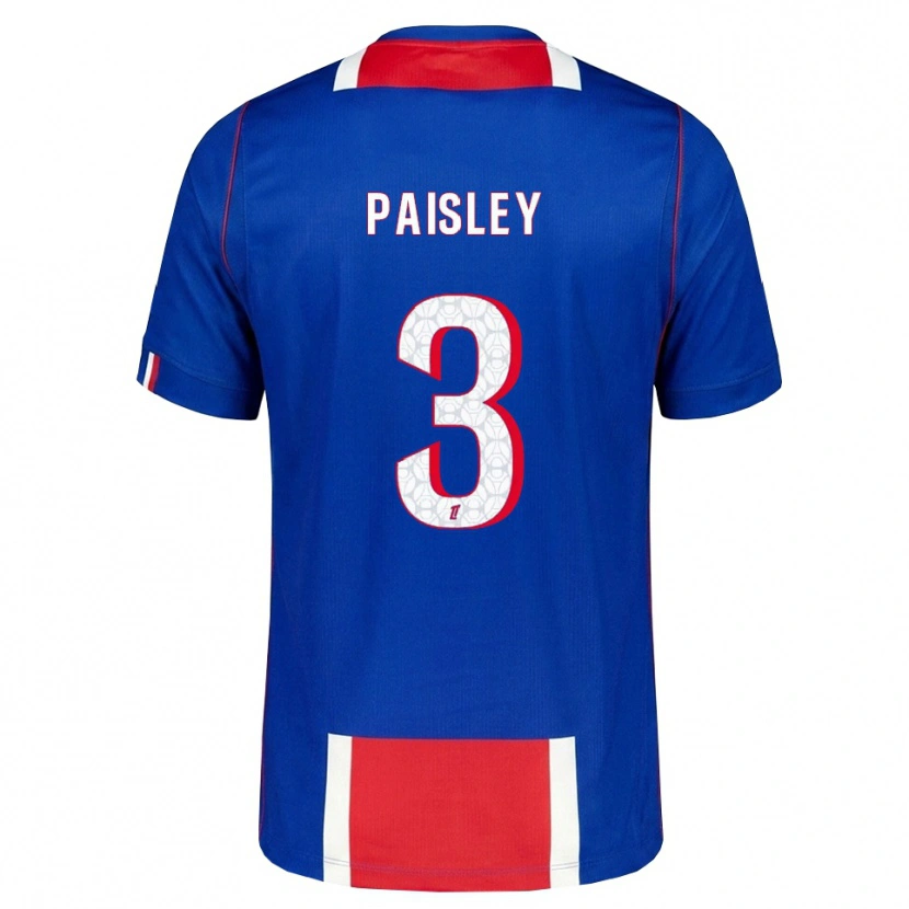 Danxen Kvinnor Jarell Paisley #3 Röd Vit Blå Hemmatröja Matchtröjor 2026/27 Tröjor T-Tröja