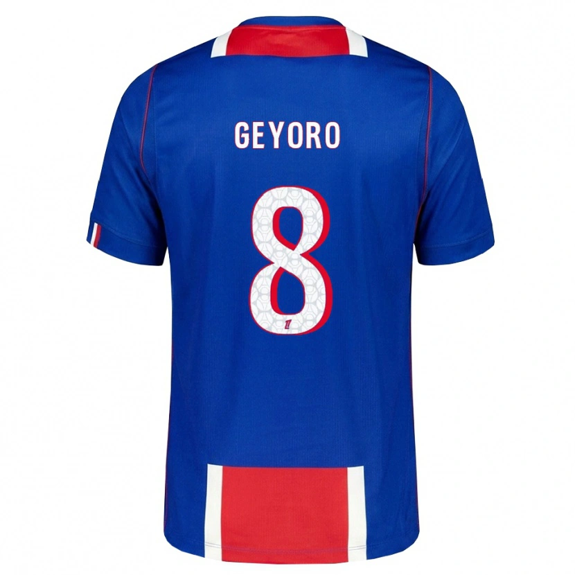 Danxen Kvinnor Grace Geyoro #8 Röd Vit Blå Hemmatröja Matchtröjor 2026/27 Tröjor T-Tröja