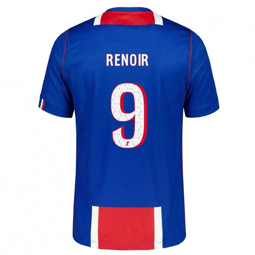 Danxen Kvinnor Eddrick Renoir #9 Röd Vit Blå Hemmatröja Matchtröjor 2026/27 Tröjor T-Tröja
