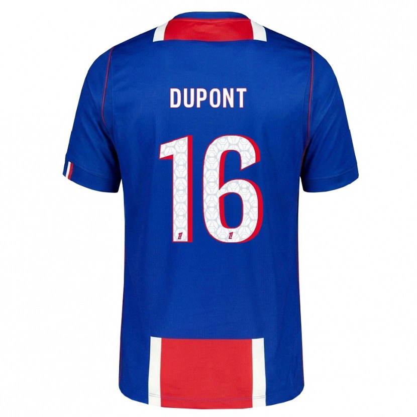 Danxen Kvinnor Raphaël Dupont #16 Röd Vit Blå Hemmatröja Matchtröjor 2026/27 Tröjor T-Tröja