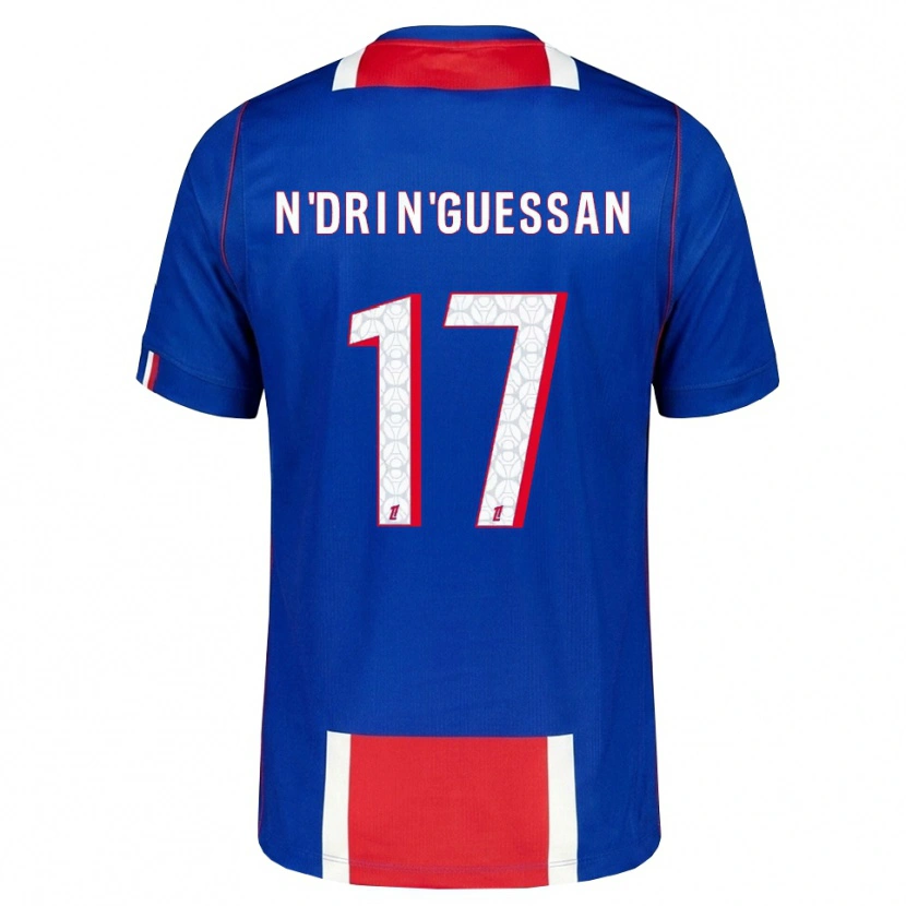 Danxen Kvinnor Landry N'dri N'guessan #17 Röd Vit Blå Hemmatröja Matchtröjor 2026/27 Tröjor T-Tröja