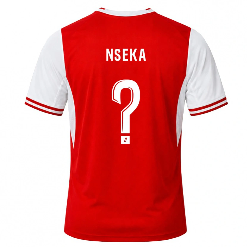 Danxen Kvinnor Nelson Nseka #0 Röd Vit Hemmatröja Matchtröjor 2026/27 Tröjor T-Tröja
