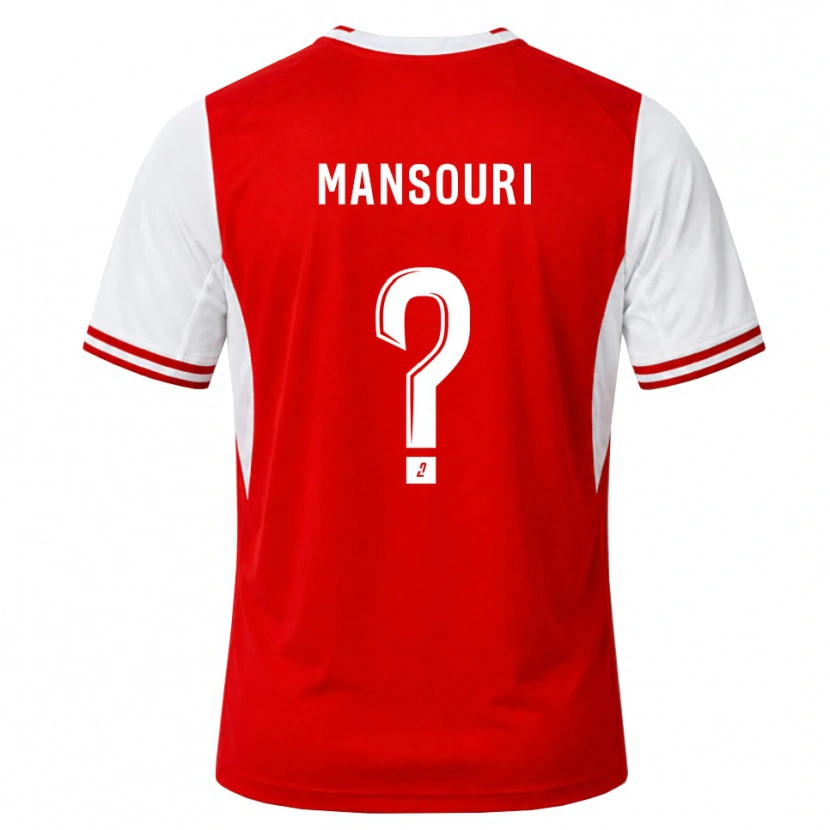Danxen Kvinnor Keryane Mansouri #0 Röd Vit Hemmatröja Matchtröjor 2026/27 Tröjor T-Tröja