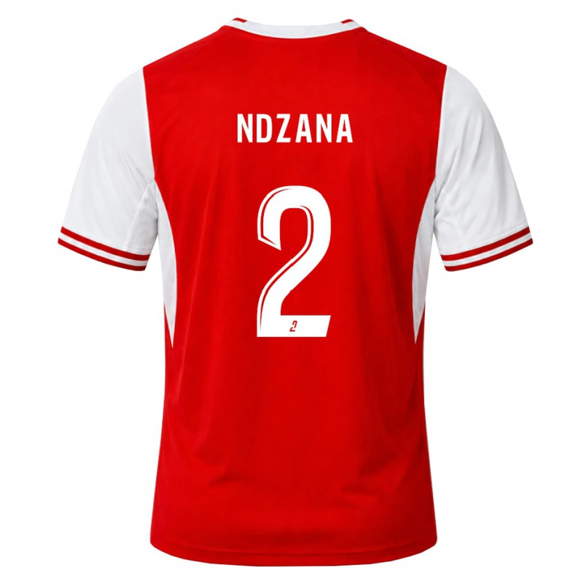 Danxen Kvinnor Parfait-Anthony Ndzana #2 Röd Vit Hemmatröja Matchtröjor 2026/27 Tröjor T-Tröja