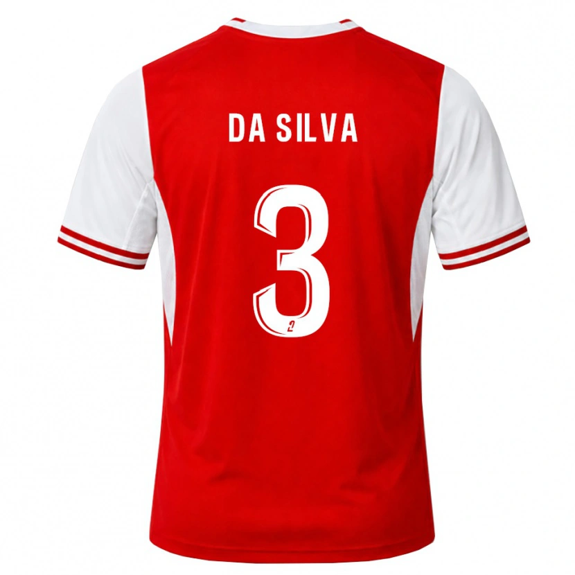 Danxen Kvinnor Edmilson Mendes Da Silva #3 Röd Vit Hemmatröja Matchtröjor 2026/27 Tröjor T-Tröja