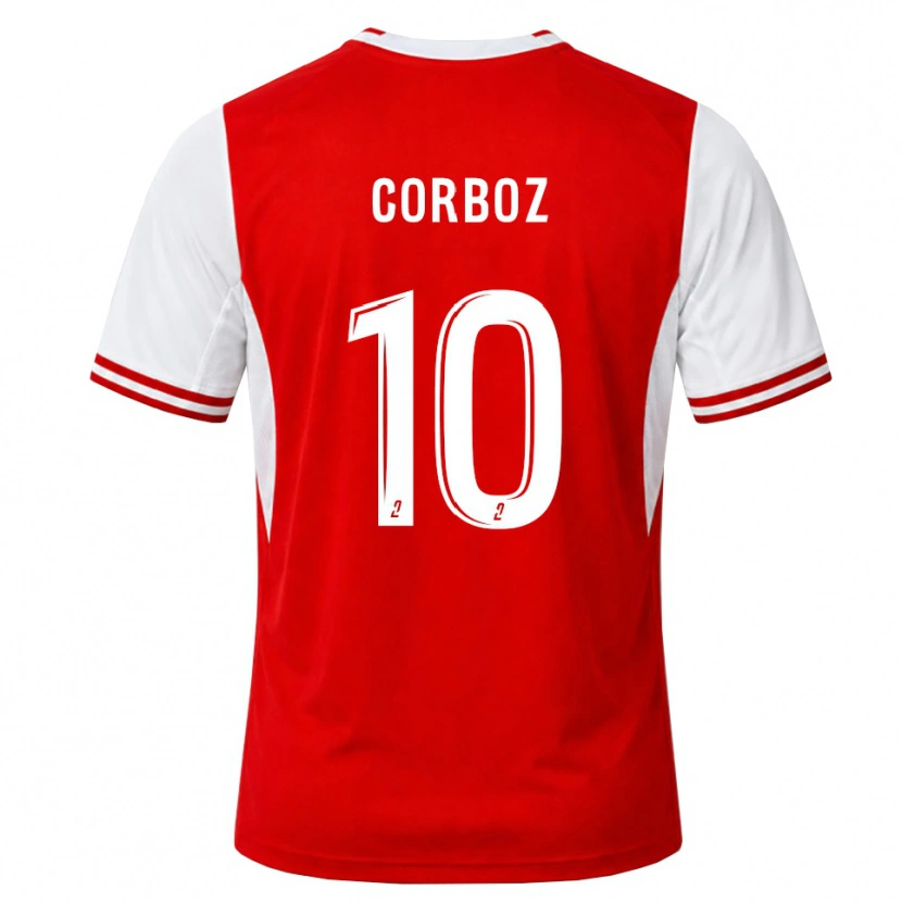 Danxen Kvinnor Rachel Corboz #10 Röd Vit Hemmatröja Matchtröjor 2026/27 Tröjor T-Tröja
