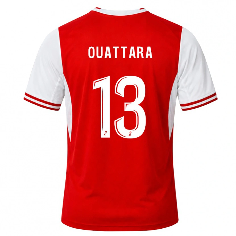 Danxen Kvinnor Abou Ouattara #13 Röd Vit Hemmatröja Matchtröjor 2026/27 Tröjor T-Tröja