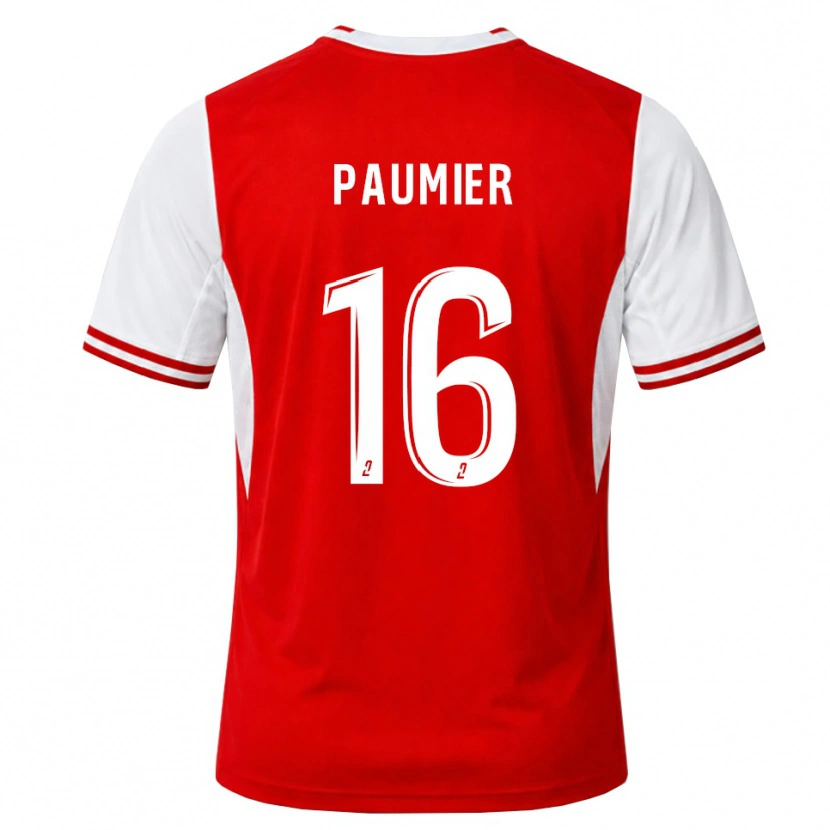 Danxen Kvinnor Mattéo Paumier #16 Röd Vit Hemmatröja Matchtröjor 2026/27 Tröjor T-Tröja