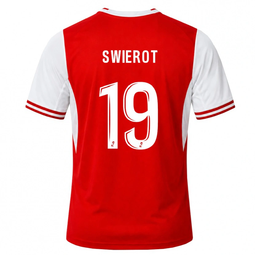 Danxen Kvinnor Julie Swierot #19 Röd Vit Hemmatröja Matchtröjor 2026/27 Tröjor T-Tröja