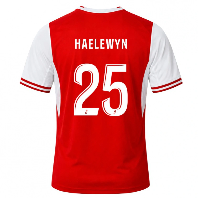 Danxen Kvinnor Marion Haelewyn #25 Röd Vit Hemmatröja Matchtröjor 2026/27 Tröjor T-Tröja