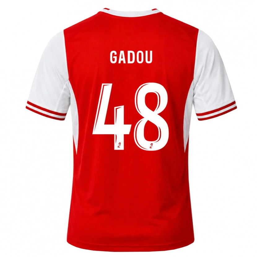 Danxen Kvinnor Arone Gadou #48 Röd Vit Hemmatröja Matchtröjor 2026/27 Tröjor T-Tröja