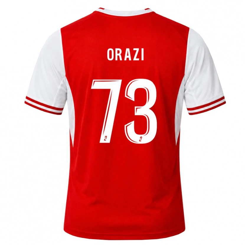Danxen Kvinnor Ike Orazi #73 Röd Vit Hemmatröja Matchtröjor 2026/27 Tröjor T-Tröja