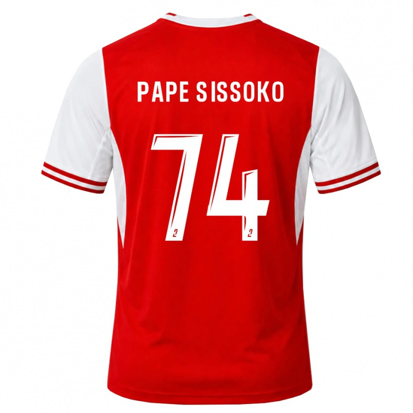 Danxen Kvinnor Niama Pape Sissoko #74 Röd Vit Hemmatröja Matchtröjor 2026/27 Tröjor T-Tröja