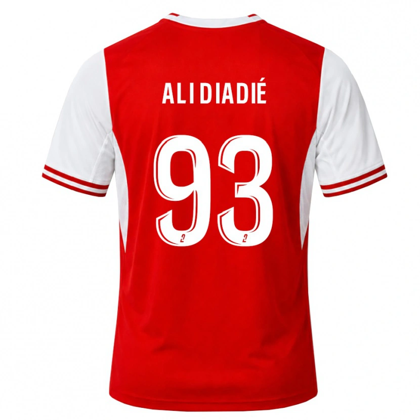 Danxen Kvinnor Mohamed Ali Diadié #93 Röd Vit Hemmatröja Matchtröjor 2026/27 Tröjor T-Tröja