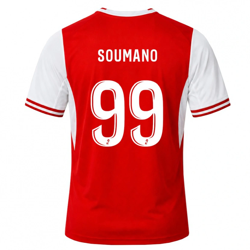 Danxen Kvinnor Sambou Soumano #99 Röd Vit Hemmatröja Matchtröjor 2026/27 Tröjor T-Tröja