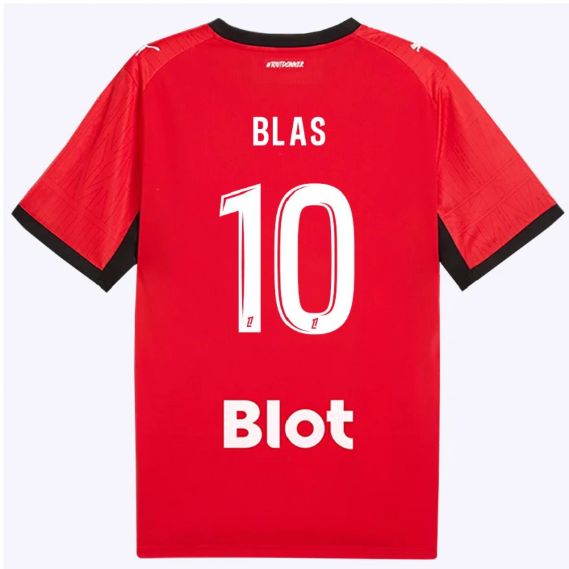 Danxen Kvinnor Ludovic Blas #10 Röd Svart Vit Hemmatröja Matchtröjor 2026/27 Tröjor T-Tröja