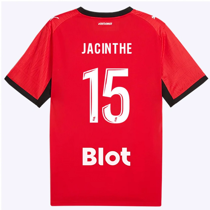 Danxen Kvinnor Dee-Shawn Jacinthe #15 Röd Svart Vit Hemmatröja Matchtröjor 2026/27 Tröjor T-Tröja