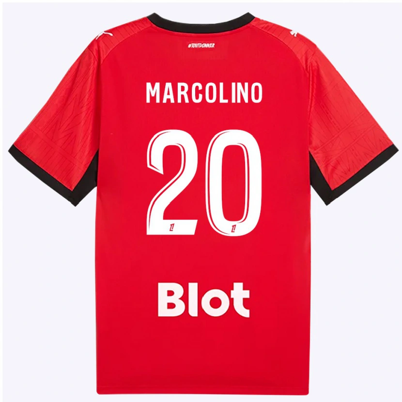 Danxen Kvinnor Henrick Do Marcolino #20 Röd Svart Vit Hemmatröja Matchtröjor 2026/27 Tröjor T-Tröja