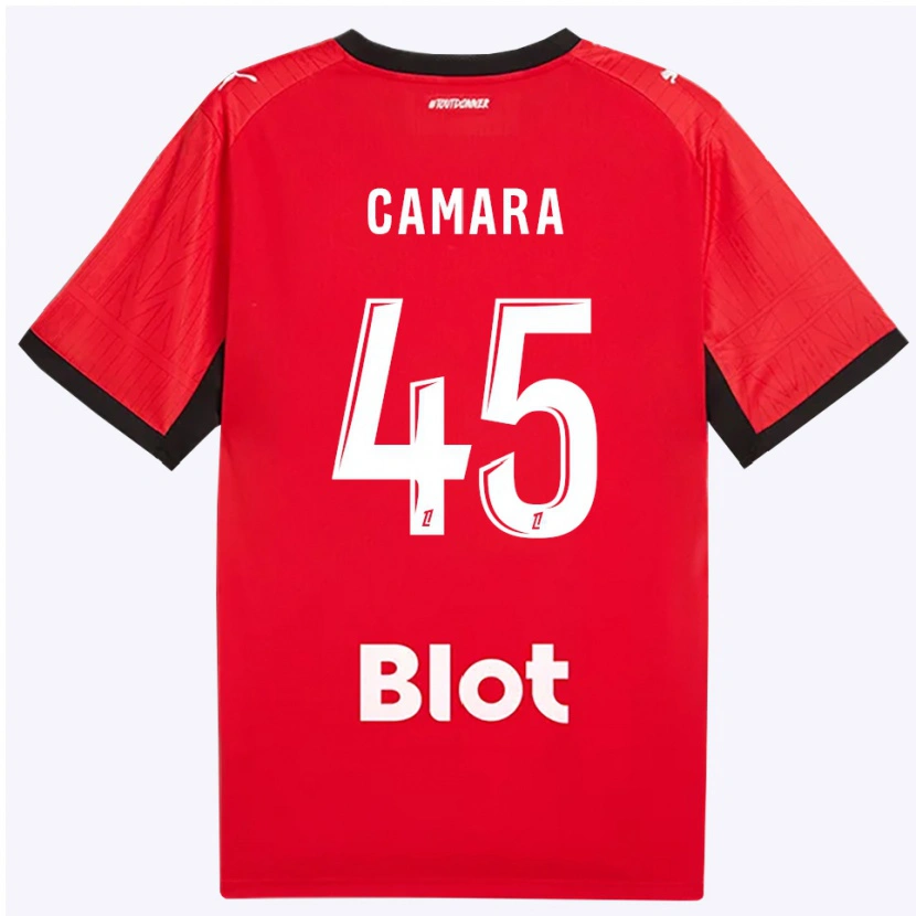 Danxen Kvinnor Mahdi Camara #45 Röd Svart Vit Hemmatröja Matchtröjor 2026/27 Tröjor T-Tröja