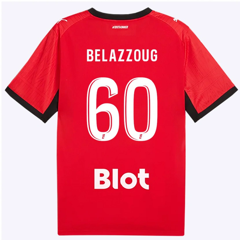 Danxen Kvinnor Kilian Belazzoug #60 Röd Svart Vit Hemmatröja Matchtröjor 2026/27 Tröjor T-Tröja